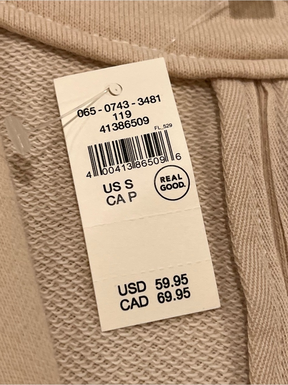 NWT American Eagle Aerie Fleece Blazer Cake Batter Small Oversized Longer Length - Picture 11 of 16